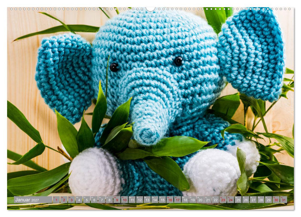 Amigurumi - Die gehäkelte Welt (CALVENDO Wandkalender 2027)