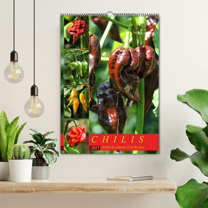 Chilis - Höllisch scharfe Früchtchen (CALVENDO Wandkalender 2027)
