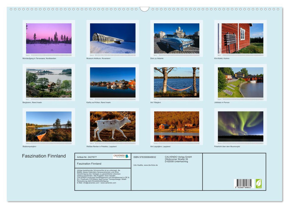 Faszination Finnland (CALVENDO Wandkalender 2027)
