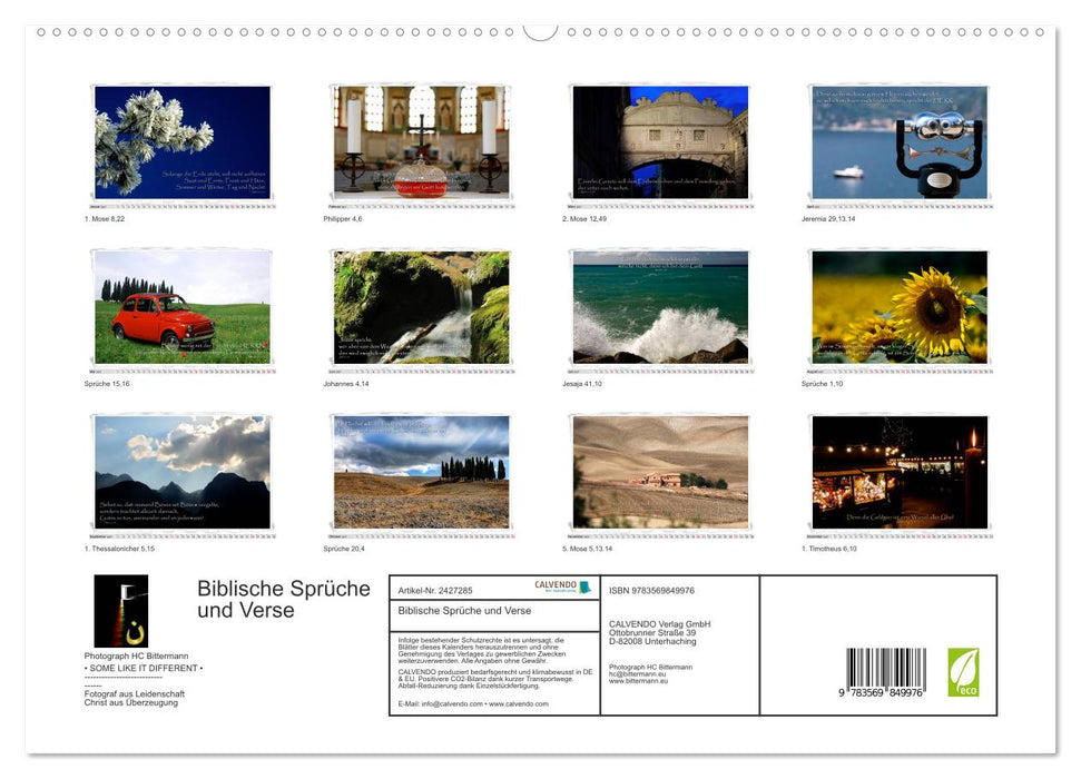 Biblische Sprüche und Verse (CALVENDO Premium Wandkalender 2027)