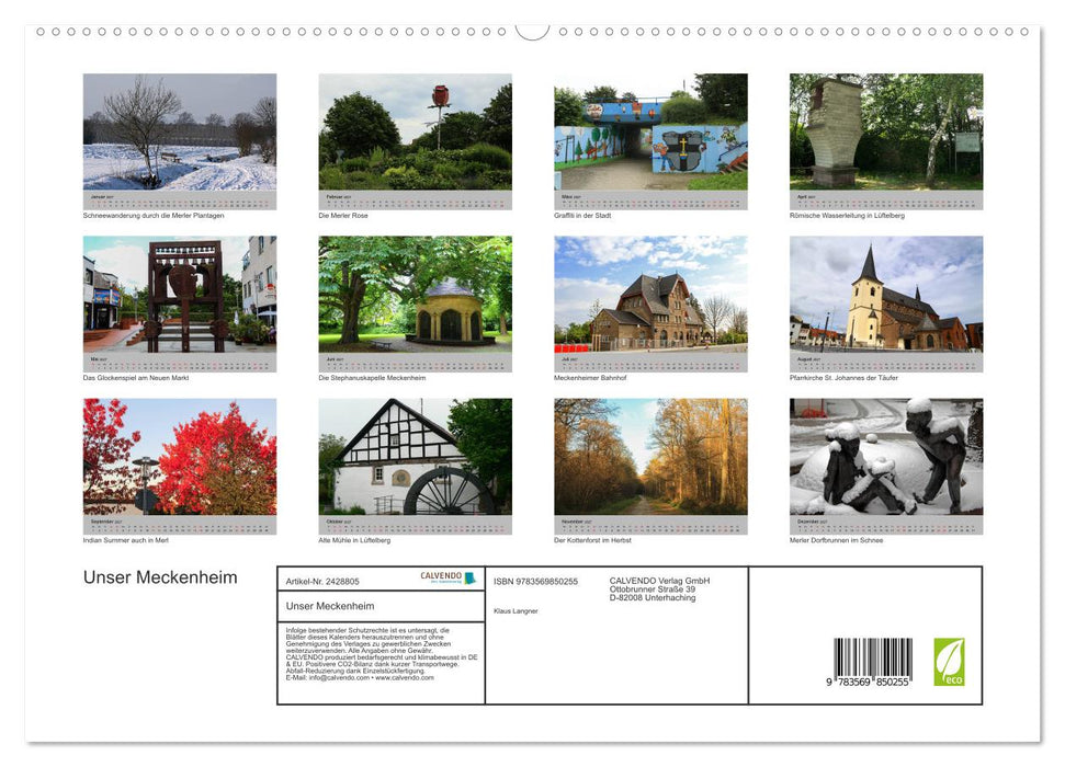 Unser Meckenheim (CALVENDO Premium Wandkalender 2027)