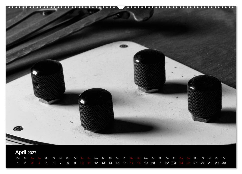 Regelwerke - Details alter E-Gitarren (CALVENDO Premium Wandkalender 2027)