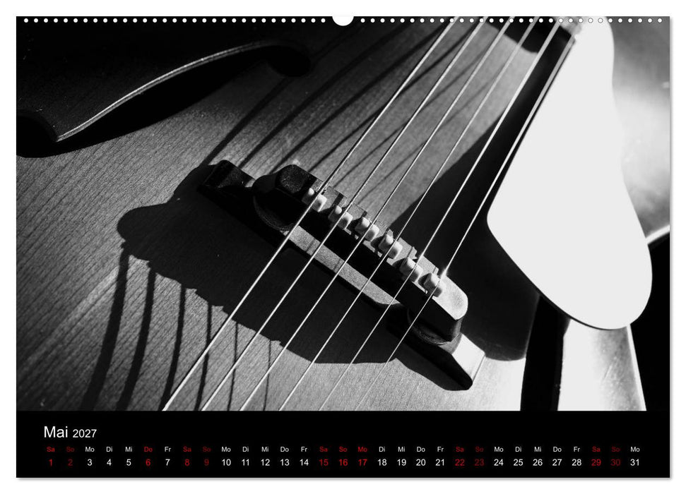 Regelwerke - Details alter E-Gitarren (CALVENDO Premium Wandkalender 2027)