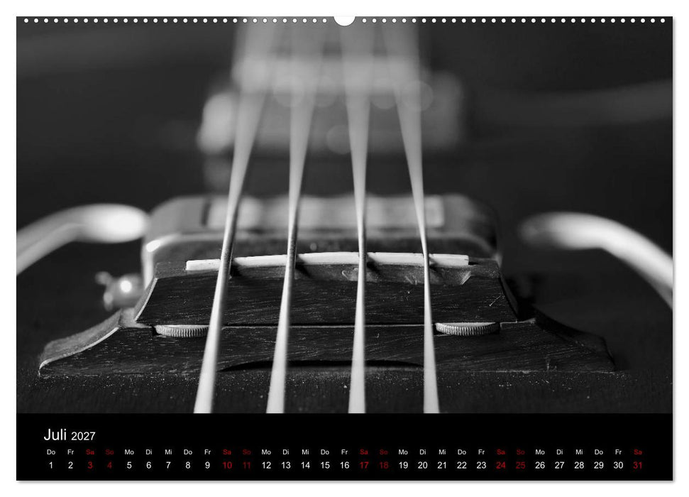Regelwerke - Details alter E-Gitarren (CALVENDO Premium Wandkalender 2027)