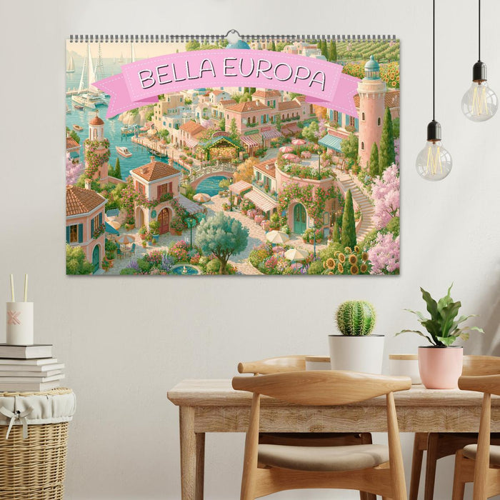 Bella Europa - Eine malerische Reise durch Europas schönste Orte (CALVENDO Wandkalender 2027)