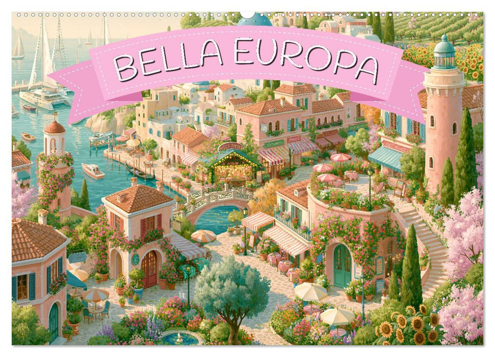 Bella Europa - Eine malerische Reise durch Europas schönste Orte (CALVENDO Wandkalender 2027)