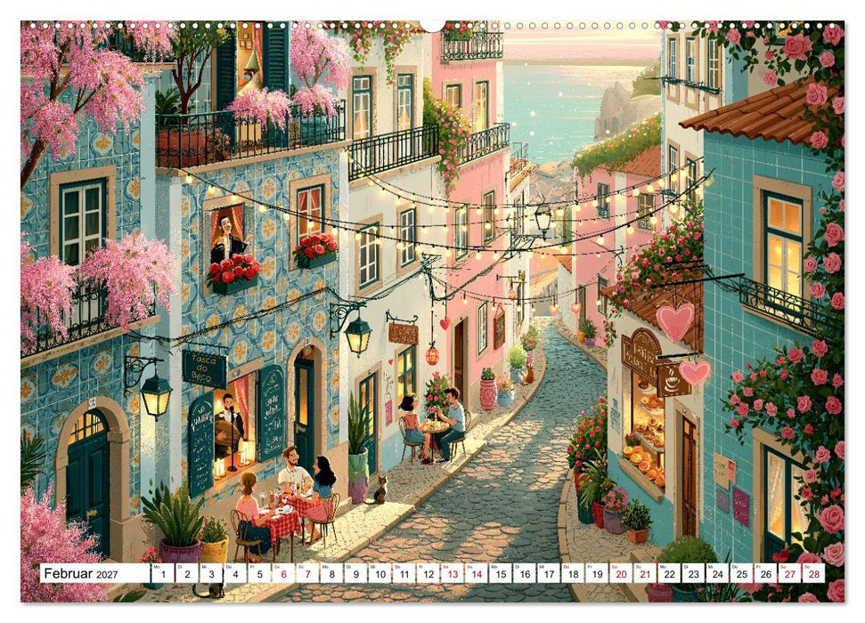 Bella Europa - Eine malerische Reise durch Europas schönste Orte (CALVENDO Wandkalender 2027)