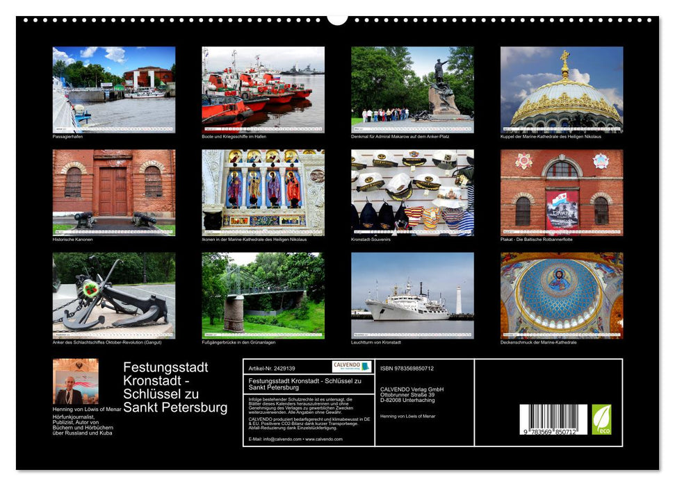 Festungsstadt Kronstadt - Schlüssel zu Sankt Petersburg (CALVENDO Premium Wandkalender 2027)