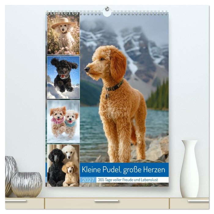 Kleine Pudel, große Herzen (CALVENDO Premium Wandkalender 2027)