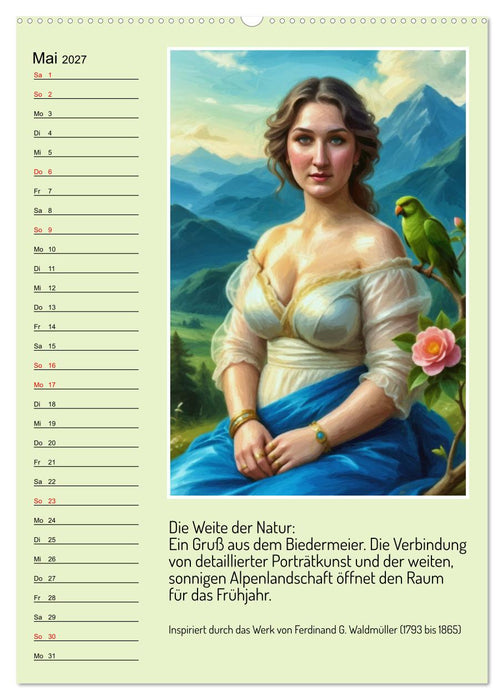Wandelbar: Ein Gesicht in zwölf Epochen (CALVENDO Wandkalender 2027)
