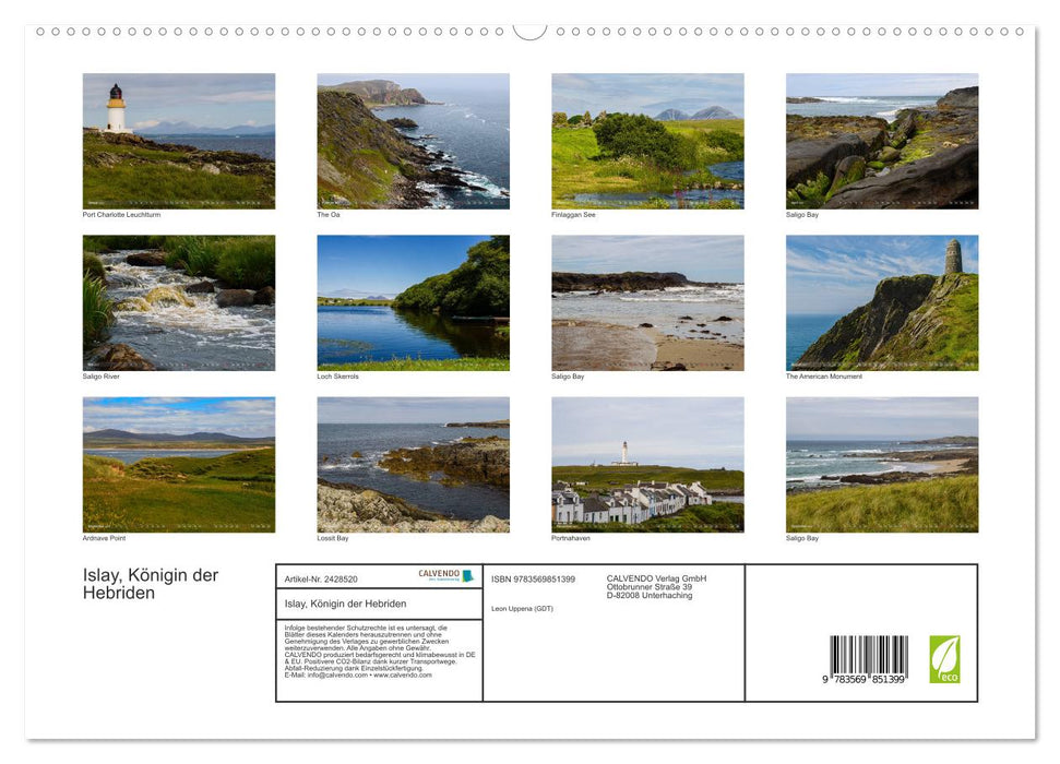 Islay, Königin der Hebriden (CALVENDO Premium Wandkalender 2027)