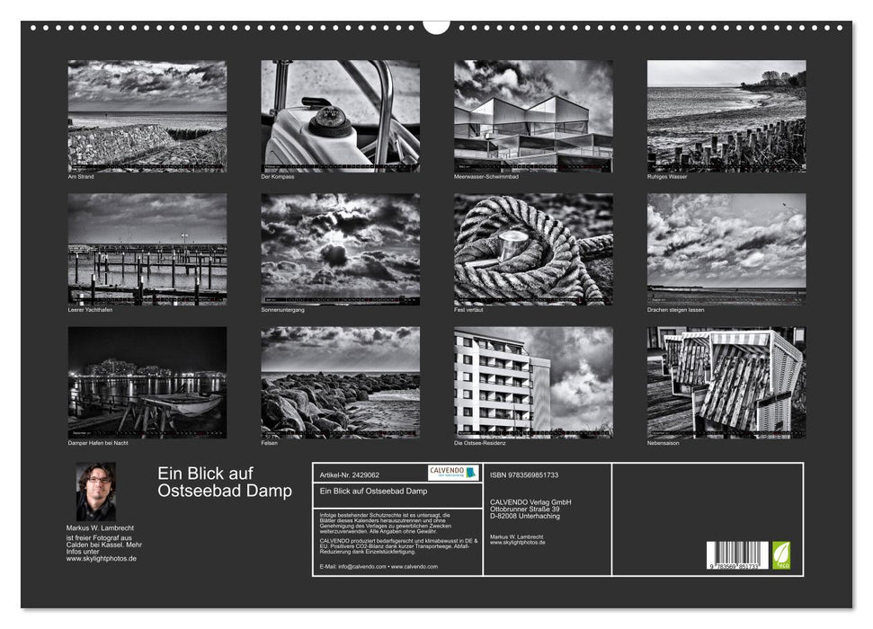 Ein Blick auf Ostseebad Damp (CALVENDO Wandkalender 2027)