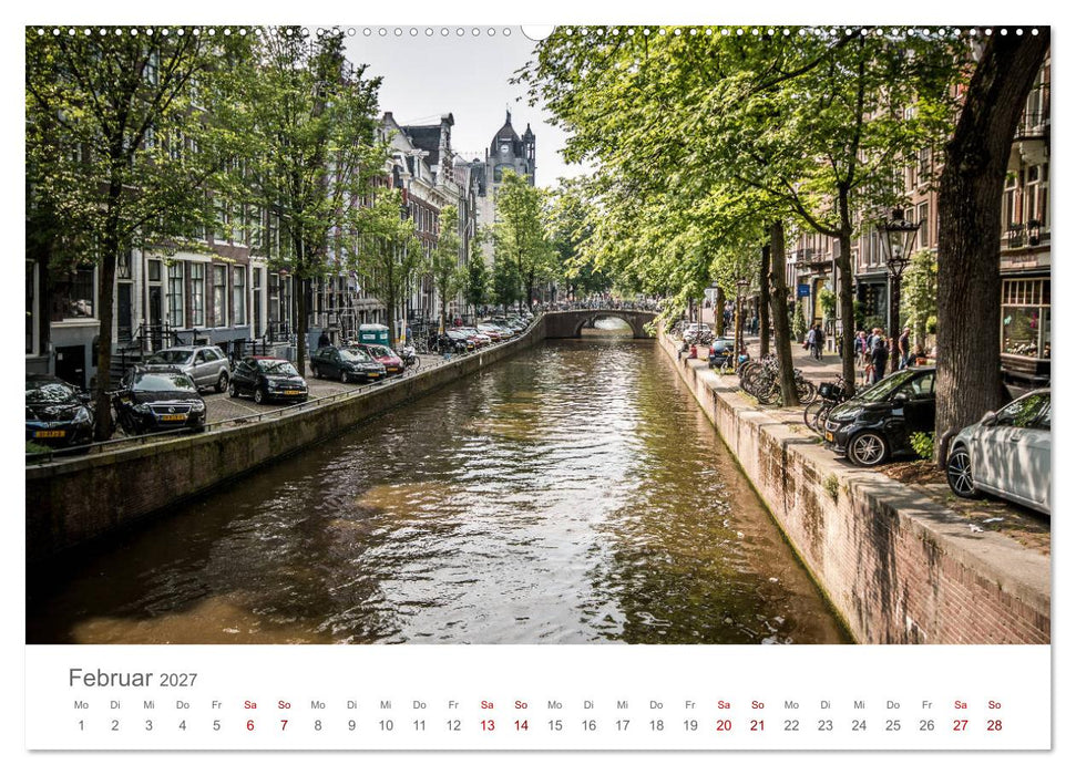 Amsterdam - Wasserstraßen und Grachten (CALVENDO Wandkalender 2027)