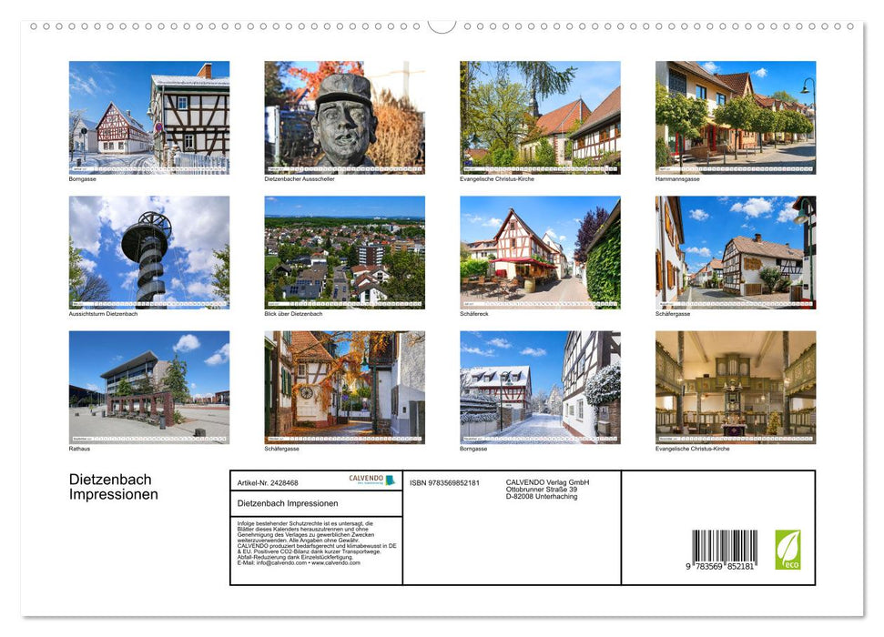 Dietzenbach Impressionen (CALVENDO Premium Wandkalender 2027)