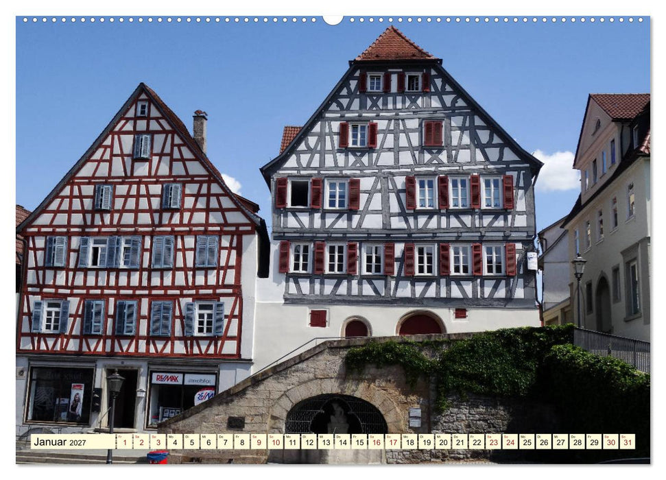 Unterwegs in Backnang (CALVENDO Wandkalender 2027)