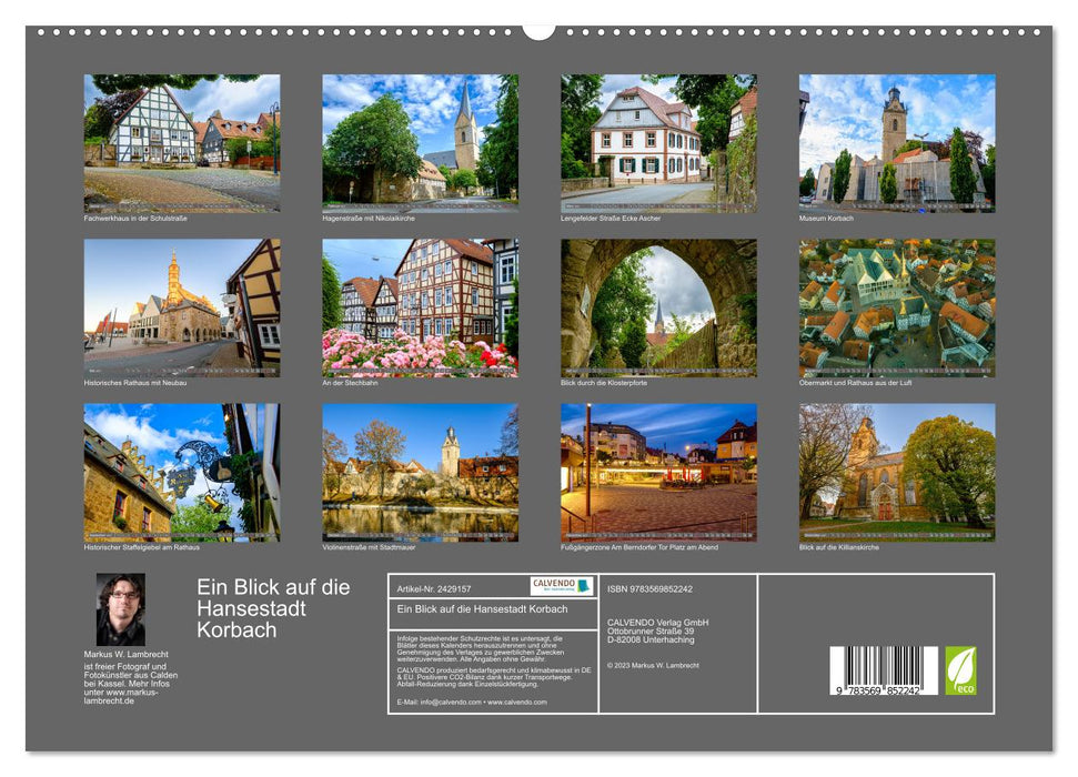 Ein Blick auf die Hansestadt Korbach (CALVENDO Premium Wandkalender 2027)