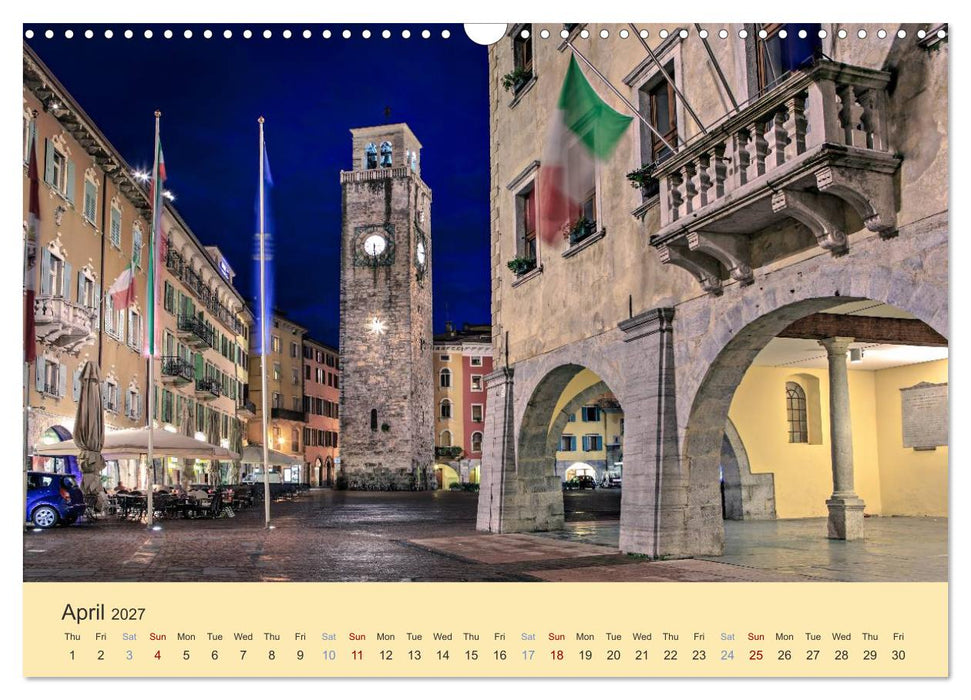 Riva del Garda - the pearl of Lake Garda (CALVENDO Monthly Calendar 2027)