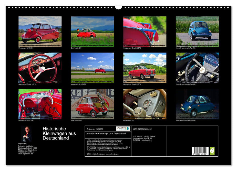 Historische Kleinwagen aus Deutschland (CALVENDO Wandkalender 2027)