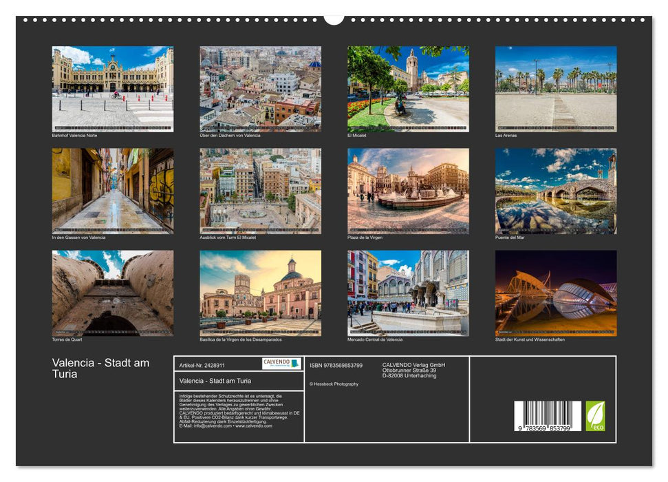 Valencia - Stadt am Turia (CALVENDO Premium Wandkalender 2027)