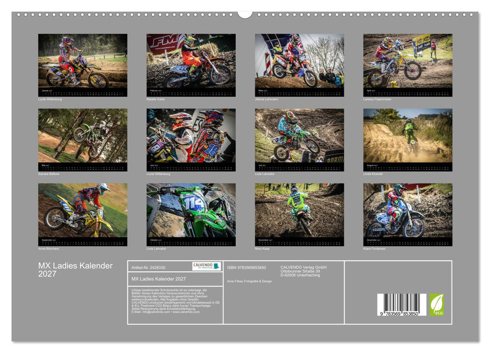 MX Ladies Kalender 2027 (CALVENDO Premium Wandkalender 2027)