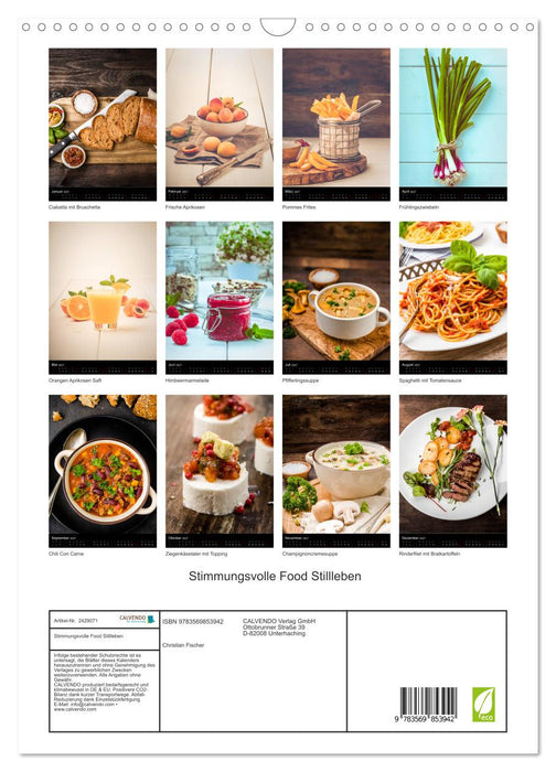 Stimmungsvolle Food Stillleben (CALVENDO Wandkalender 2027)