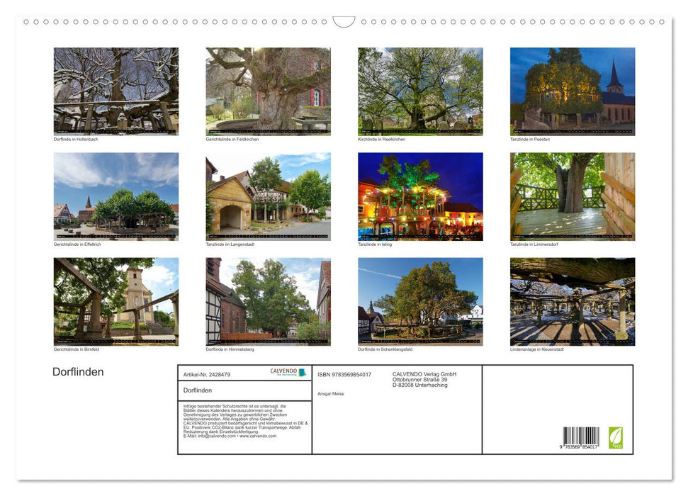 Dorflinden (CALVENDO Wandkalender 2027)