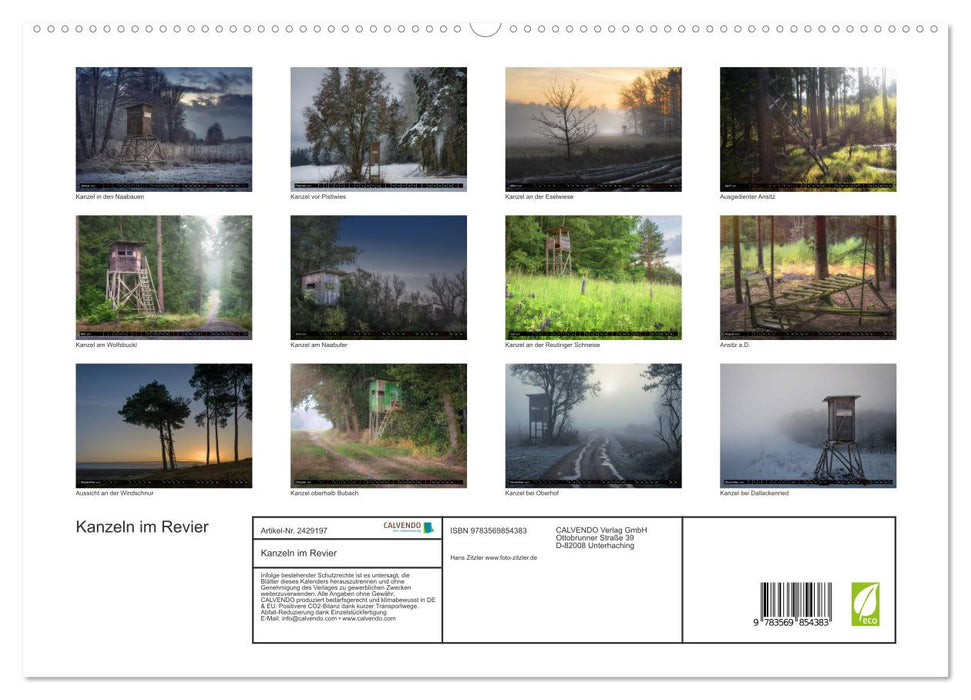Kanzeln im Revier (CALVENDO Premium Wandkalender 2027)