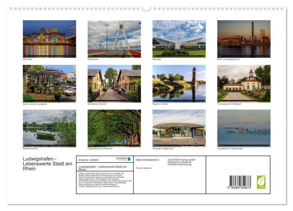 Ludwigshafen - Lebenswerte Stadt am Rhein (CALVENDO Premium Wandkalender 2027)