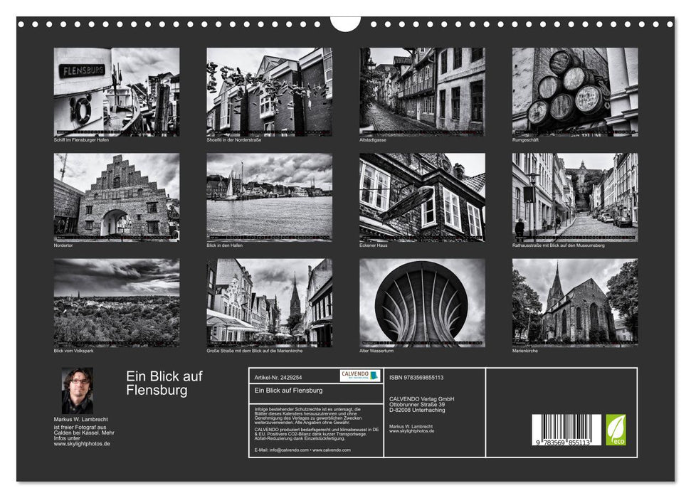 Ein Blick auf Flensburg (CALVENDO Wandkalender 2027)