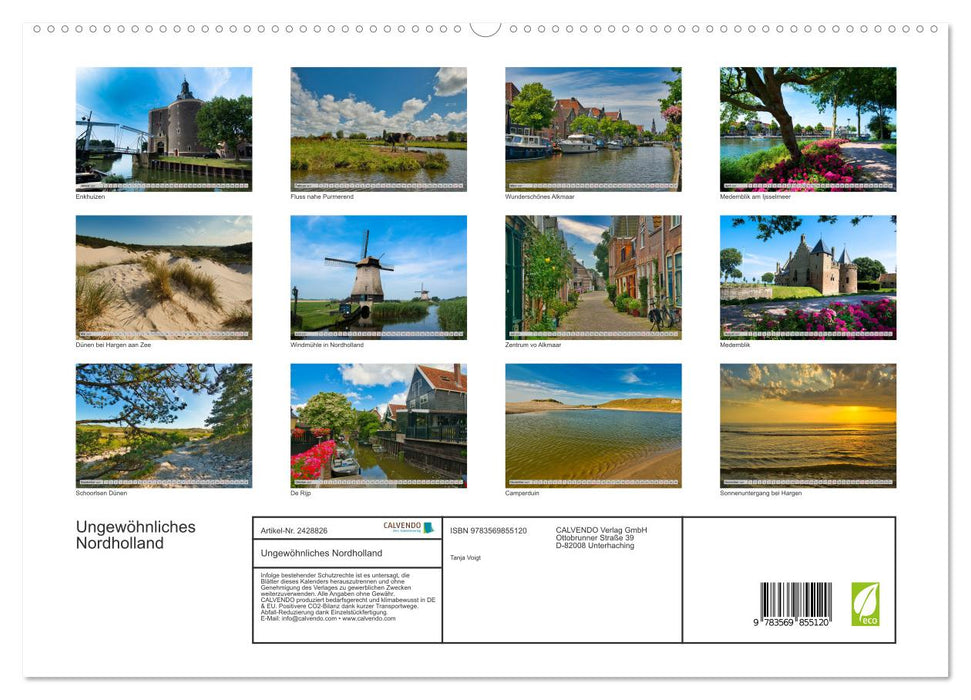Ungewöhnliches Nordholland (CALVENDO Premium Wandkalender 2027)