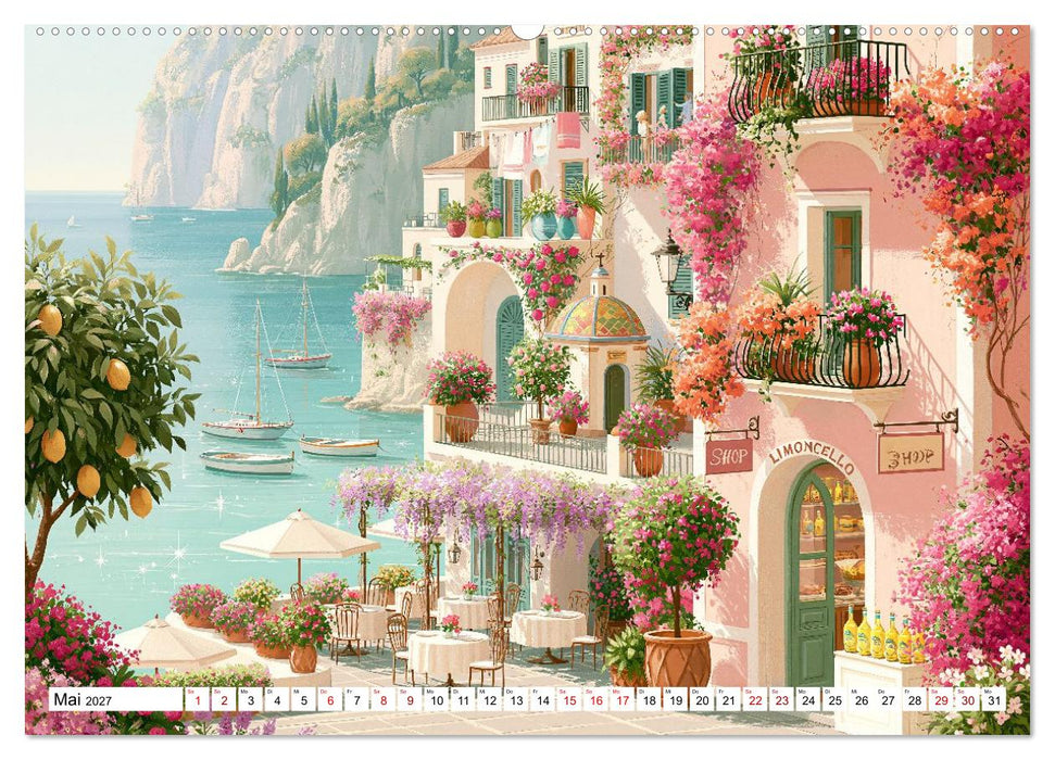 Bella Europa - Eine malerische Reise durch Europas schönste Orte (CALVENDO Premium Wandkalender 2027)