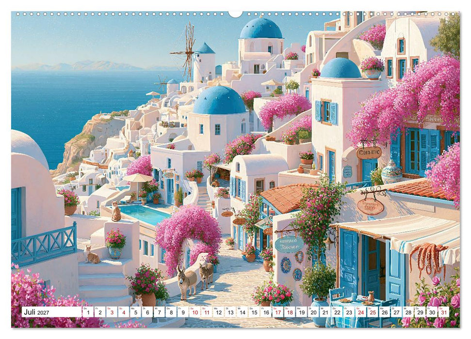 Bella Europa - Eine malerische Reise durch Europas schönste Orte (CALVENDO Premium Wandkalender 2027)