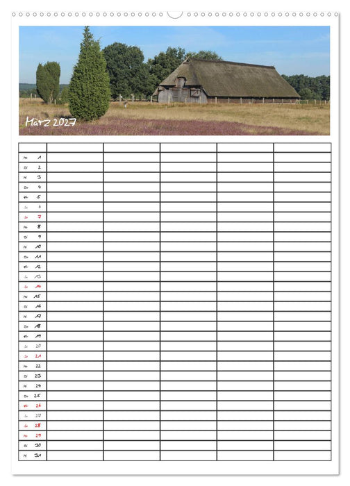 Lüneburger Heide - Faszinierend schön (CALVENDO Wandkalender 2027)