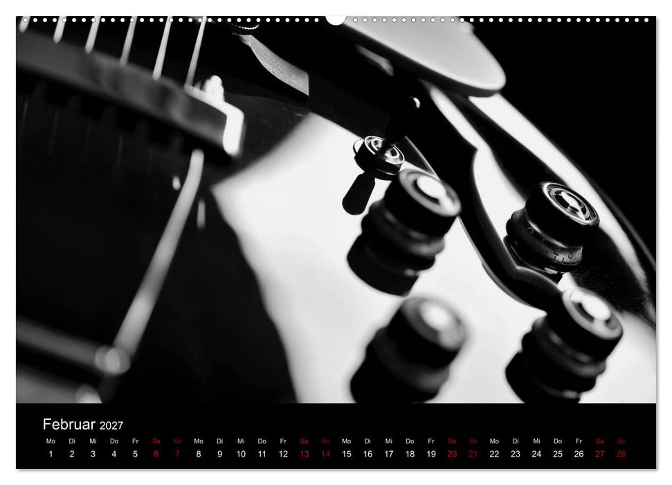 Regelwerke - Details alter E-Gitarren (CALVENDO Wandkalender 2027)