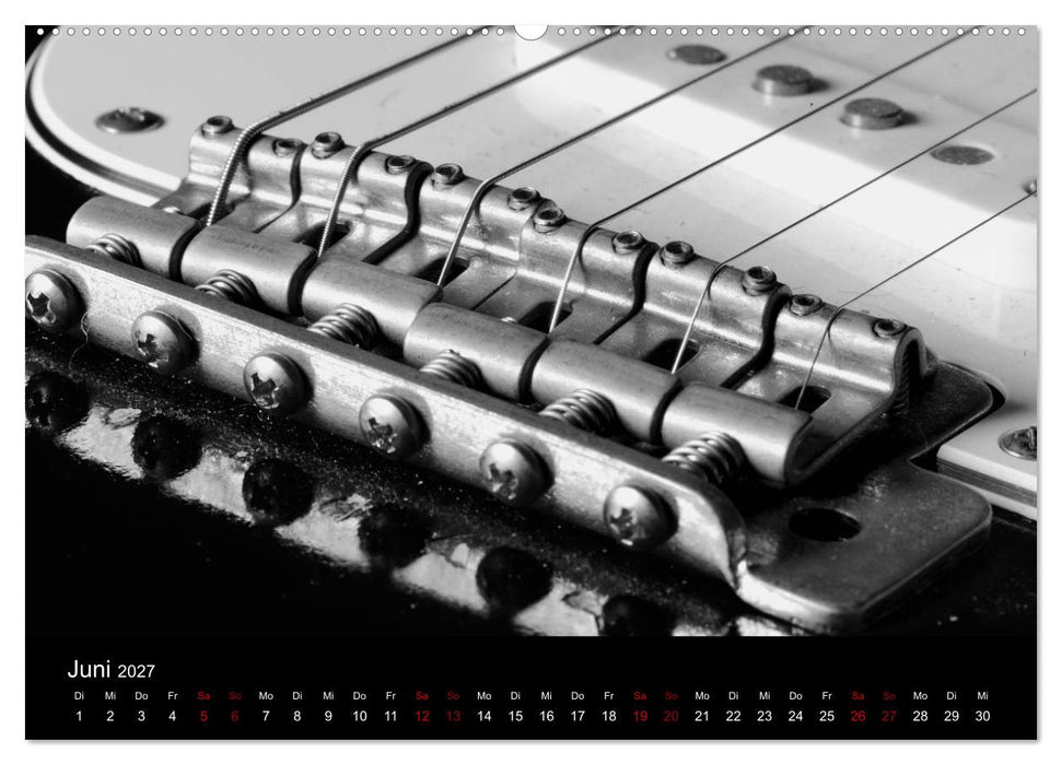 Regelwerke - Details alter E-Gitarren (CALVENDO Wandkalender 2027)