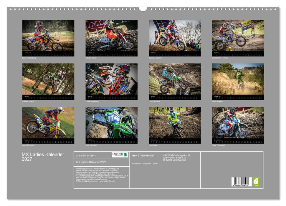 MX Ladies Kalender 2027 (CALVENDO Wandkalender 2027)