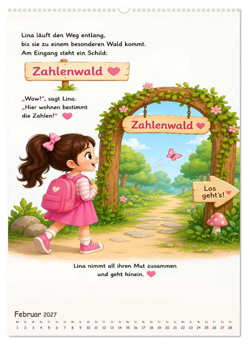 Lina entdeckt die Zahlen (CALVENDO Premium Wandkalender 2027)