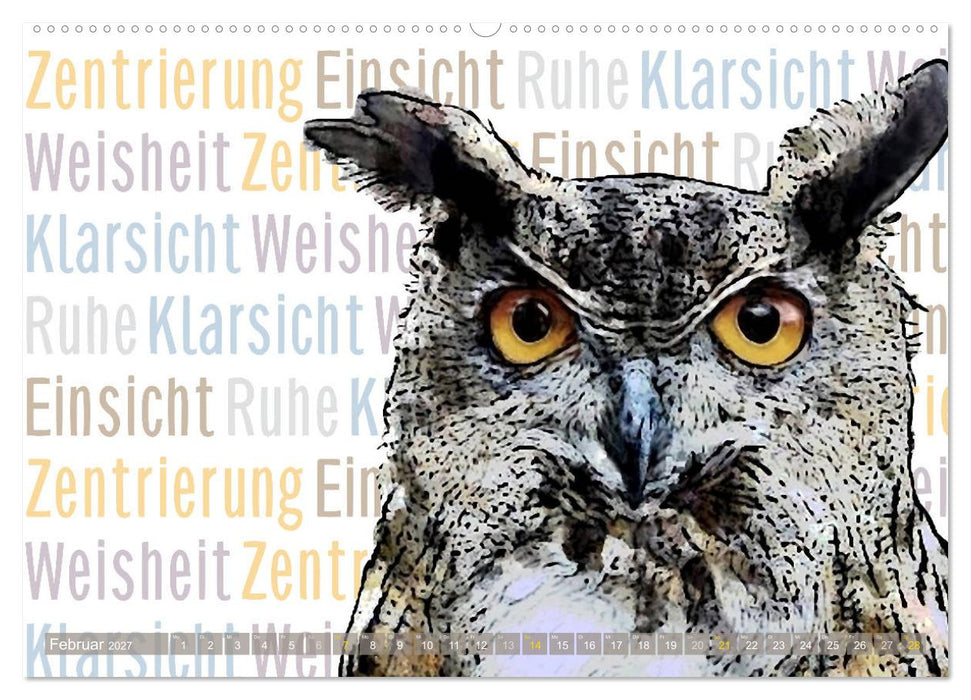 Mein wildes Krafttier und seine spirituellen Werte. (CALVENDO Premium Wandkalender 2027)