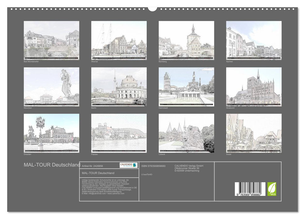 MAL-TOUR Deutschland (CALVENDO Premium Wandkalender 2027)
