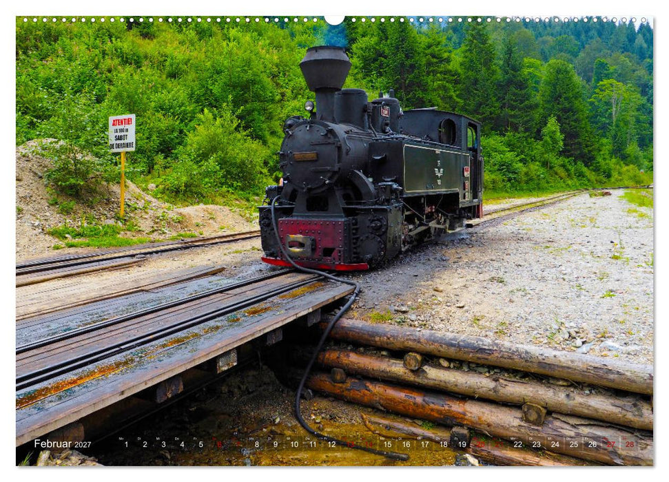 Waldbahnen in Rumänien - Die letzten Mocanitas (CALVENDO Wandkalender 2027)