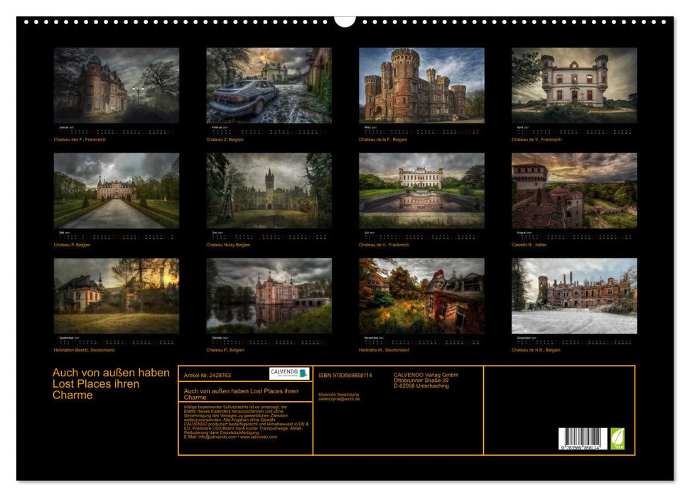 Auch von außen haben Lost Places ihren Charme (CALVENDO Wandkalender 2027)