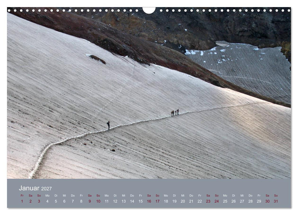 Kamtschatka - Vulkane, Asche, Eis (CALVENDO Wandkalender 2027)