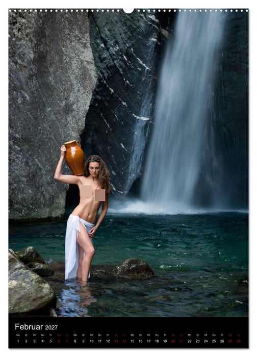 Wasserfälle im Tessin - Aktaufnahmen an schönen Wasserfällen in der Südschweiz (CALVENDO Wandkalender 2027)