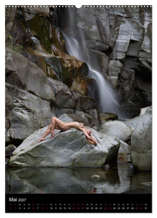 Wasserfälle im Tessin - Aktaufnahmen an schönen Wasserfällen in der Südschweiz (CALVENDO Wandkalender 2027)