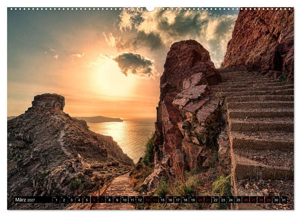 Santorini - Perle in der Ägais (CALVENDO Wandkalender 2027)