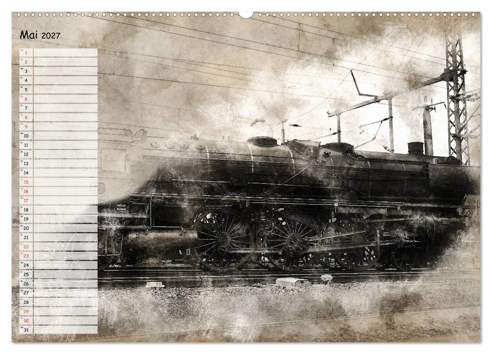 Dampflok Impressionen (CALVENDO Wandkalender 2027)
