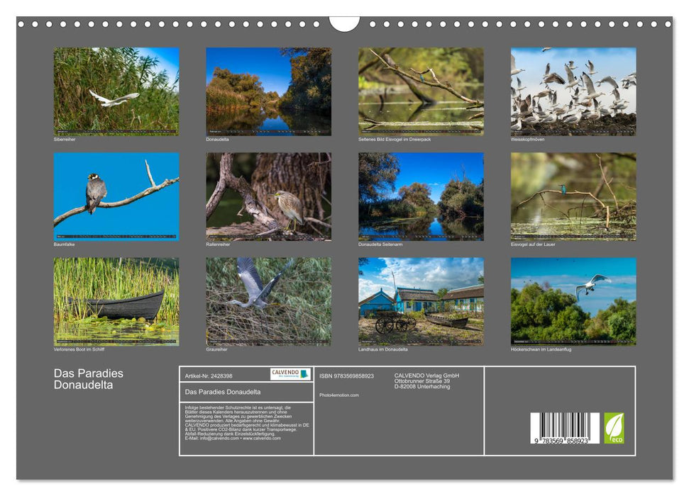 Das Paradies Donaudelta (CALVENDO Wandkalender 2027)