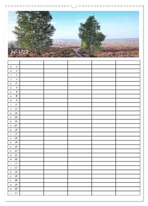 Lüneburger Heide - Faszinierend schön (CALVENDO Premium Wandkalender 2027)