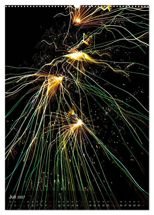 FEUERWERK - Lichtspiele (CALVENDO Premium Wandkalender 2027)