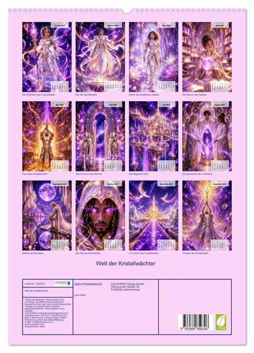 Welt der Kristallwächter (CALVENDO Premium Wandkalender 2027)
